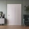 Sartodoors Sliding Closet Bi-fold Doors 72 x 80 inches, BASIC 9111 White, Sturdy Tracks Moldings Trims Hardwa BASIC9111BF-SKIN-72 - alternate 3