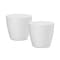 Crescent Garden Eva 18" Round Houseplant Pot - No Drain Hole, White, 2PK AZ011800K2 - alternate 1