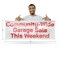 Signmission Community Wide Garage Sale this Weekend, 18 Inch x 48 Inch, Vinyl Banner B-30523 - alternate 2