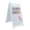 Signmission Happy Easter, A-Frame & 2 Decals Installed, Heavy-Duty Plastic Frame SBHD-D-2436-30390 - alternate 1