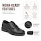 Handpoint Classic Black 4 in Oxford Work Shoes-Mens Full Grain Leather Dress Safety Shoes, KEVLAR , 8 RV2102D-8 - alternate 3
