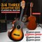 Pyle Beginner Acoustic Guitar Kit, 3/4 Junior Size All Wood Instrument with Full Accessory Kit, Picks PGACLS82SBD - alternate 3