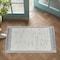 Homeroots 3' X 5' Blue and Cream Abstract Distressed Indoor Outdoor Area Rug 558738 - alternate 3