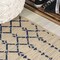 Jonathan Y Ourika Moroccan Geometric Textured Weave Beige/Navy 5 ft Square Indoor/Outdoor Area Rug SMB108H-5SQ - alternate 5
