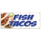 Signmission FISH TACOS BANNER SIGN fried grilled fresh tasty guacamole burrito B-120 Fish Tacos - alternate 1