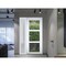 Vdomdoors Front Exterior Prehung FiberGlass Door Clear Glass See-through / Manux 8555 White Silk Clear Glass MANUX8555EXD-WS-W30+16 x H80-RH - alternate 2
