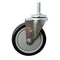 Service Caster 5 Inch SS Black Polyurethane Wheel Swivel 10mm Threaded Stem Caster SCC SCC-SSTS20S514-PPUB-BLK-M1015 - alternate 1