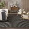 Homeroots 8' X 10' Black And Ivory Geometric Indoor Outdoor Area Rug 556310 - alternate 4