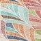 Homeroots 8' Orange Copper And Gold Round Geometric Washable Indoor Outdoor Area Rug 589238 - alternate 3
