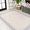 Jonathan Y Lucia Classic Diamond Border Cream/Blue 3 ft. x 5 ft. Indoor/Outdoor Area Rug SMB207A-3 - alternate 3