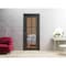 Sartodoors Slab Barn Door Panel Lite, Lucia 2366 Matte Black with Clear Glass and Aluminum Strips, Sturdy Fin LUCIA2366S-BLK-18 x 80 - alternate 3