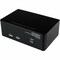 Startech.Com 2 Port DVI VGA Dual Monitor KVM Switch USB with Audio & USB 2.0 Hub SV231DDVDUA - alternate 1