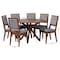 Baxton Studio Mana Modern Grey and Walnut Brown Wood 7-Piece Dining Set 254-12145-10893-ZORO - alternate 8
