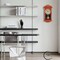 Clockswise Vintage Wall Clock with Wood-Effect Plastic Pendulum, Battery-Operated - Red with Distressed Finish QI004145.RD - alternate 5