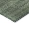 Homeroots 8' Olive Green And Gray Round Striped Washable Indoor Outdoor Area Rug 588108 - alternate 3