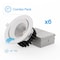 Infibrite Gimbal 24 Deg Angle 4In 5CCT Selectable 12 Watt 960LM Triac Dimmable LED Recessed Light, 6PK IB-015-8-12W-6PK - alternate 1