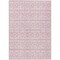 Homeroots 5' X 8' Pink And Ivory Geometric Washable Indoor Outdoor Area Rug 613796 - alternate 5