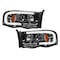 Recon 02-05 RAM 1500/2500/3500 PROJECTOR HEADLIGHTS W/HIGH POWER SMOOTH OLED 264191BKC - alternate 4