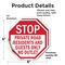 Signmission Stop Private Road Residents and Gue, 6 inch X 6 inch, Vinyl Decal, 2PK OC-D-2PACK-6-83 - alternate 2