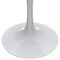 Leisuremod Round 27.56 in W, 29.35 in L, Stone/Stainless Steel, White VT20W-27WS - alternate 4