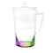 Homeroots 2.75 Quart Clear and Rainbow Acrylic Pitcher 523326 - alternate 1