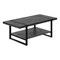 Homeroots 47" Black Coffee Table With Shelf 489960 - alternate 5