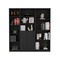 Homeroots 71" Black Five Tier Bookcase with Two doors 546341 - alternate 1