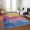 Homeroots 8' X 10' Merlot And Blush Abstract Washable Indoor Outdoor Area Rug 610946 - alternate 5