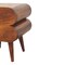 Homeroots 20" Brown Solid Wood Round Two Drawer Nightstand 651521 - alternate 7