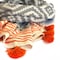 Homeroots 39" X 71" Gray and Orange Cotton Geometric Turkish Towel Throw Blanket with Tassels 521296 - alternate 3