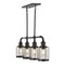 Jonathan Y Abbott 34" 4-Light Farmhouse Industrial Iron/Glass Linear LED Pendant, Oil Rubbed Bronze/Clear JYL7592A - alternate 7