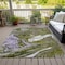 Homeroots 5' X 8' Olive Green Purple And Beige Abstract Washable Indoor Outdoor Area Rug 602648 - alternate 3