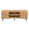 Homeroots 55in Oak Wood Enclosed and Open Storage TV Stand 724165 - alternate 1