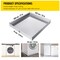 Vevor 32X30X2.5 in Iron Galvanized Sink Washing Machine Drip Pan 1.2mm SP3 - alternate 4