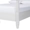 Baxton Studio Martino Four-Poster Platform Bed, King, White 264-14394-ZORO - alternate 3