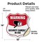 Signmission Video Surveillance Shield Sign Warning S, 18 Inch X 18 Inch, Vinyl Decal SHI-D-18-468 - alternate 4