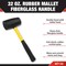Performance Tool 32 oz. Rubber Mallet with Fiberglass Handle M7132 - alternate 3