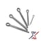 X1 Tools 10 Diameter x 90 Long Zinc-Plated Spring Steel Cotter Pin (25 Cotter Pins), 25PK X1E-CON-PIN-COT-6900x25 - alternate 2
