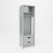 Pucel Athletic Gear Locker, 24 in W x 72 in H x 18 in D, 2 Drawers, Top Cabinet, 4 in H Legs, Gray GL-2472-18-DR2-TL - alternate 1