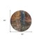 Homeroots 8' Blue Copper And Brown Round Abstract Washable Indoor Outdoor Area Rug 606058 - alternate 4