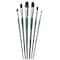 Silver Brush Ruby Satin Long Filbert Brushes, 6-Piece Set RS-2595 - alternate 1
