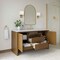 James Martin Vanities Hudson 60" Single Vanity, Honey Oak w/ 3 CM White Zeus Silestone Top 435-V60S-HNO-3WZ - alternate 7