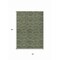 Homeroots 5' X 8' Olive Green Fern Green And Silver Geometric Washable Indoor Outdoor Area Rug 615213 - alternate 3