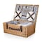 Picnic Time Family Of Brands Belmont Picnic Basket, Navy Blue & White Stripe 123-40-211-000-0 - alternate 6