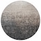 Homeroots 8' Khaki And Dark Gray Round Ombre Washable Indoor Outdoor Area Rug 602877 - alternate 4