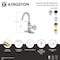 Kingston Brass One-Handle 1-Hole Bathroom Faucet with Knurled Handle, Deck Plate, and Push Pop-Up Drain KSD2210RKZ - alternate 6