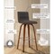 Armen Living Vienna 30" Swivel Bar Stool in Walnut Wood Finish with Gray Faux Leather LCVIBAGRWA30 - alternate 4