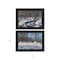 Homeroots Set Of Two Great Outdoors Nature or Winter Forest 3 Black Framed Print Wall Art, 2PK 416034 - alternate 3