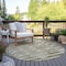 Homeroots 8' Beige Ivory And Tan Round Moroccan Washable Indoor Outdoor Area Rug 577177 - alternate 3