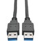 Tripp Lite 6FT USB 3.0 SUPERSPEED A/A CABLE M/M 28/24 AWG 5 GBPS BLACK 6 FT. U320-006-BK - alternate 1